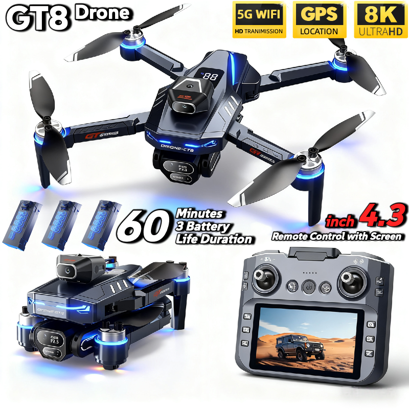 Drone Camera Thermal - For Genuine GT8 Drone 4K Professional
