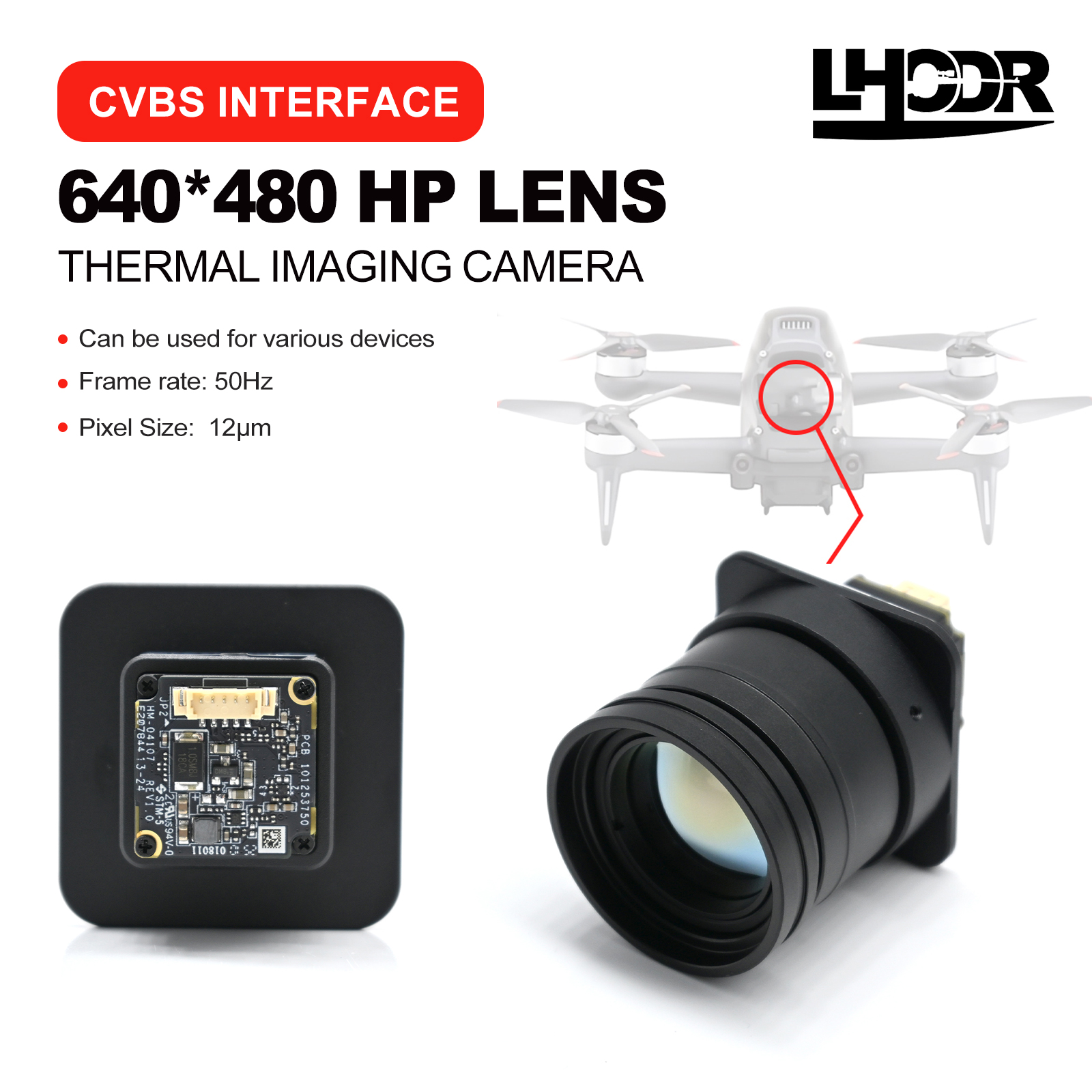 30mm 640x480 pix Drone thermal - مراجعة Drone Camera Lens وسعره