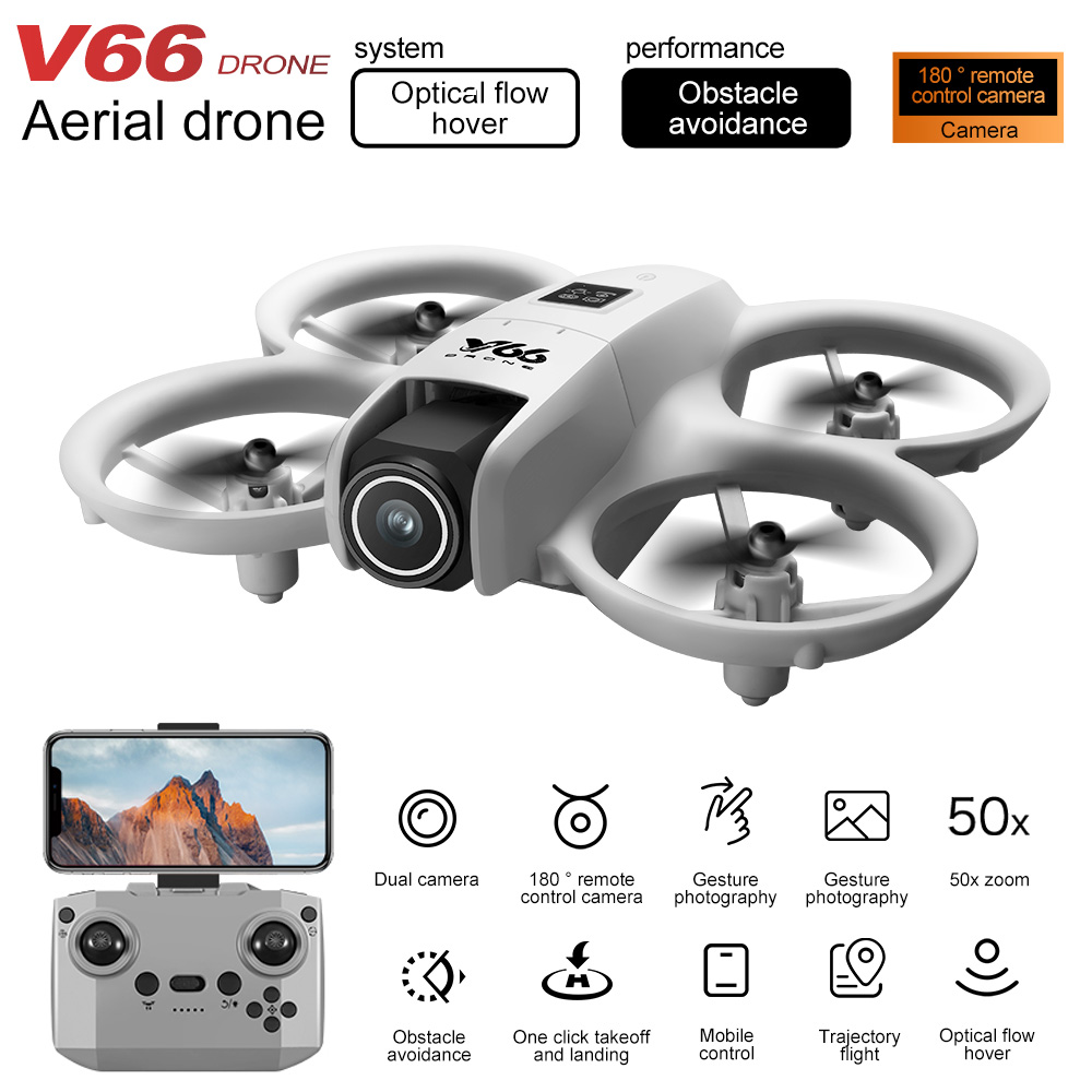New V66 Mini Drone HD Camera 4 - مراجعة Drone Camera 4K وسعره