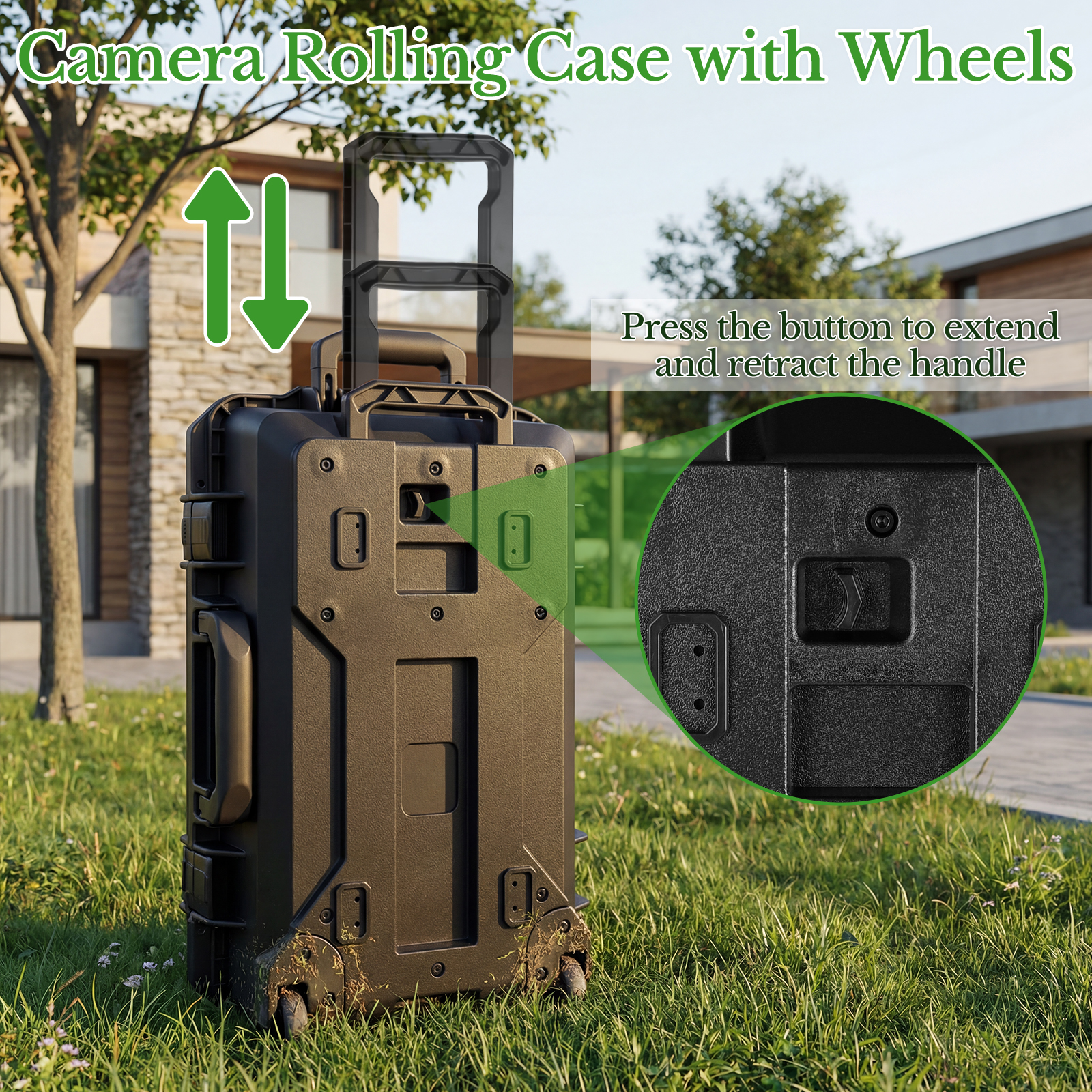 Professional Large Hard Rollin - مراجعة Drone Camera Case وسعره