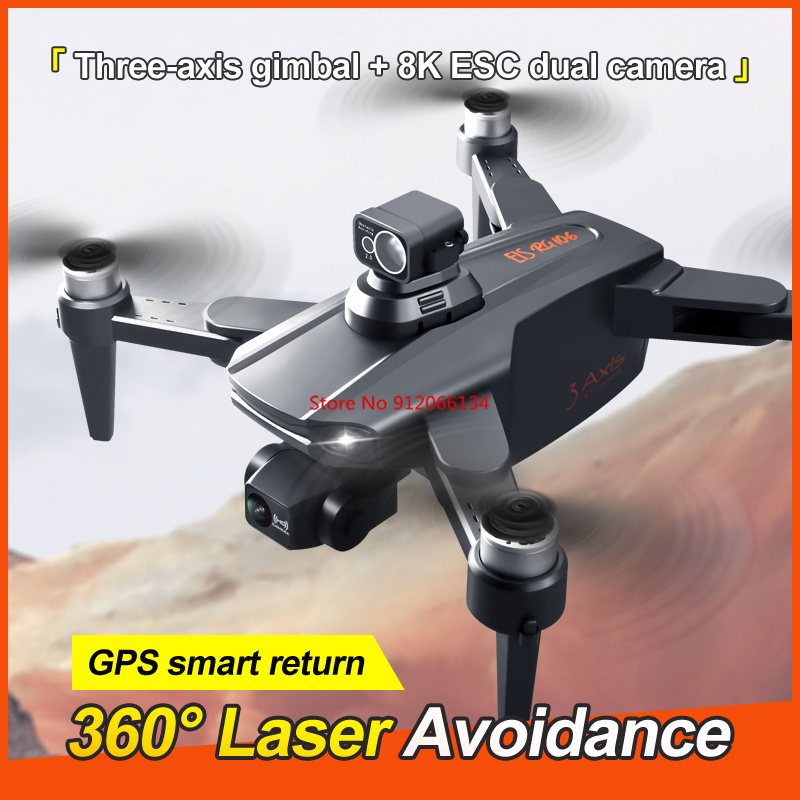 8K ESC Camera GPS Obstacle Avo - مراجعة Drone Camera With Gimbal وسعره