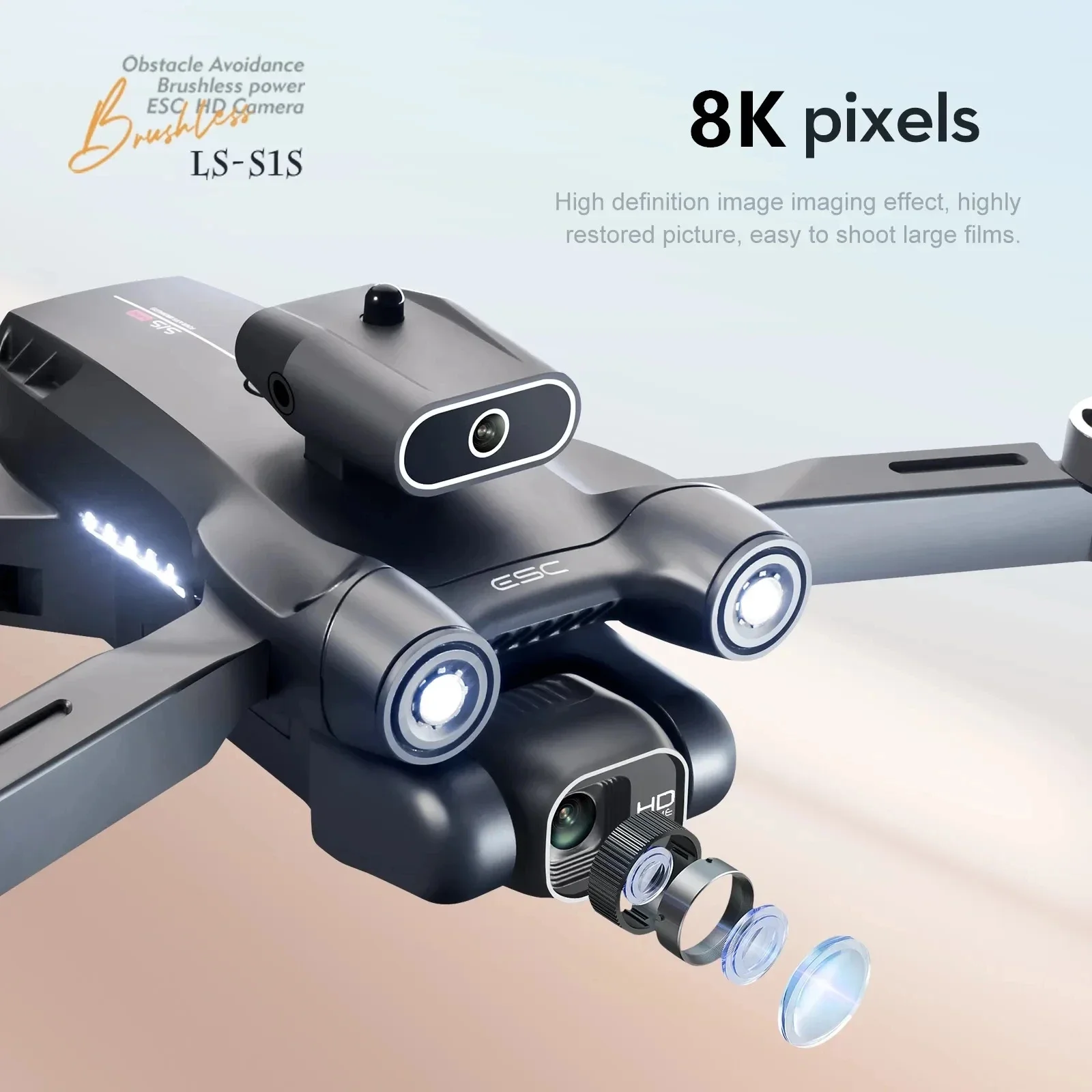 New S1S 5G GPS Drone Camera 8K - مراجعة Drone Camera Professional وسعره
