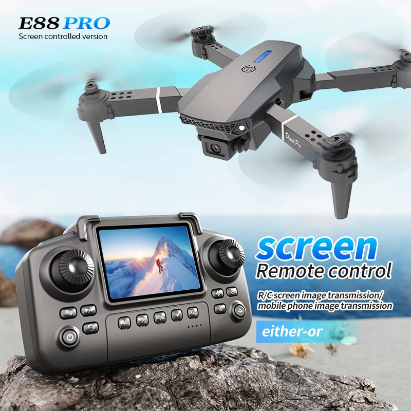 Professional E88 PRO Drone wit - مراجعة Drone Camera Wide Angle وسعره