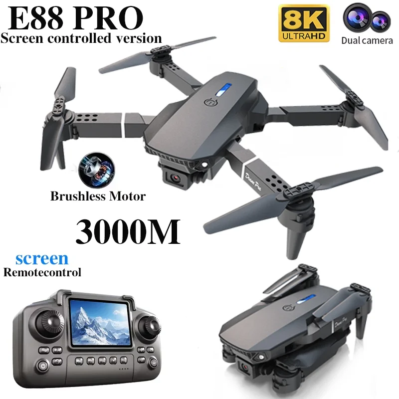 Professional E88 PRO Drone wit - مراجعة Drone Camera Wide Angle وسعره