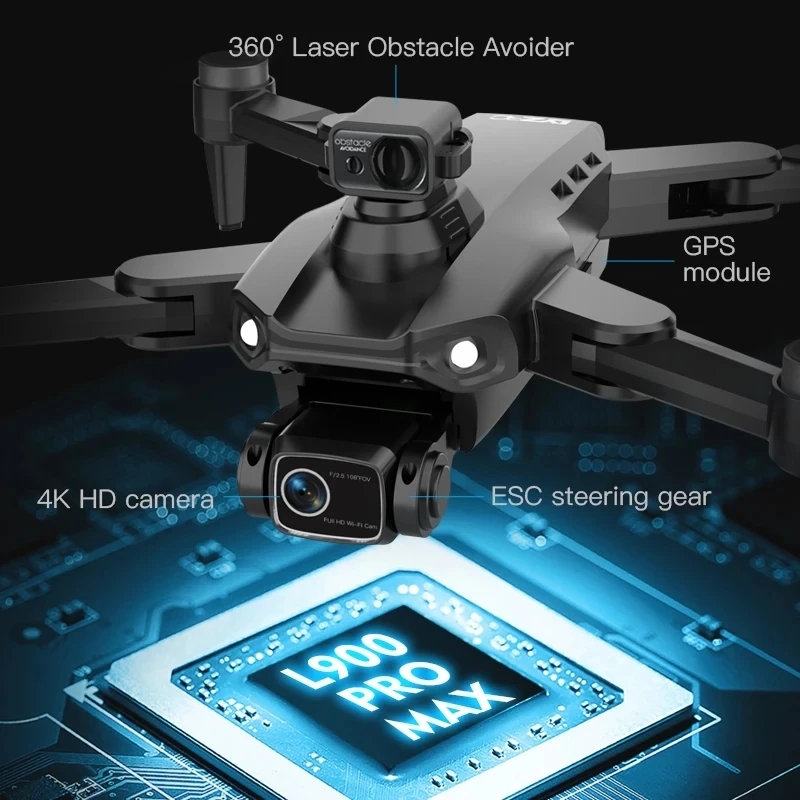 L900 Pro MAX GPS Drone 4K Prof - مراجعة Drone Camera Wide Angle وسعره
