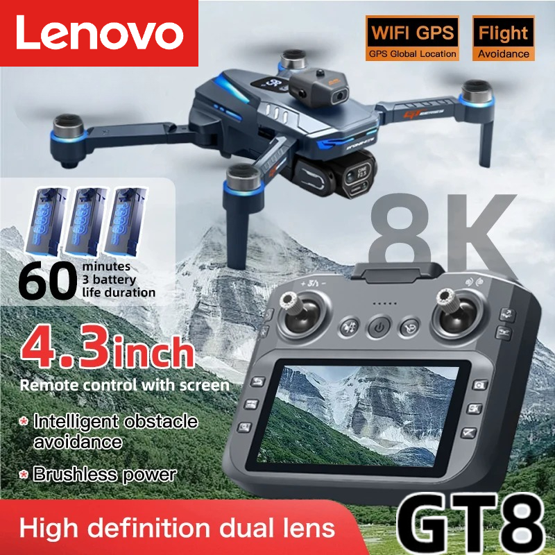 Lenovo GT8 Drone 8K Profession - مراجعة Drone Camera Thermal وسعره
