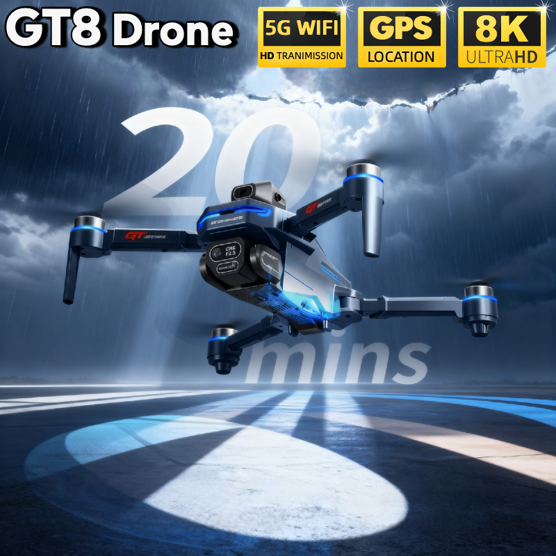 For Genuine GT8 Drone 4K Profe - مراجعة Drone Camera Thermal وسعره
