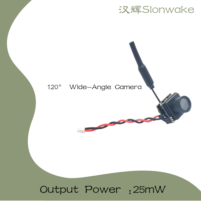 Slonwake 5.8G 48CH 25mW FPV VT - مراجعة Drone Camera Wide Angle وسعره