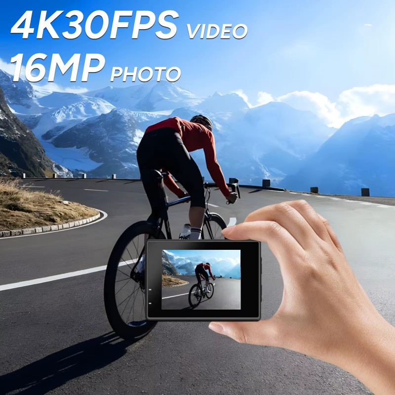 Dual Screen-SJ4000 SJCAM Helme - مراجعة Drone Camera Action وسعره