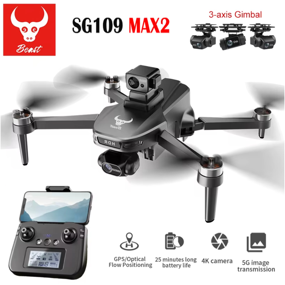 SG109 MAX2 Professional FPV 8K - مراجعة Drone Camera 4K وسعره