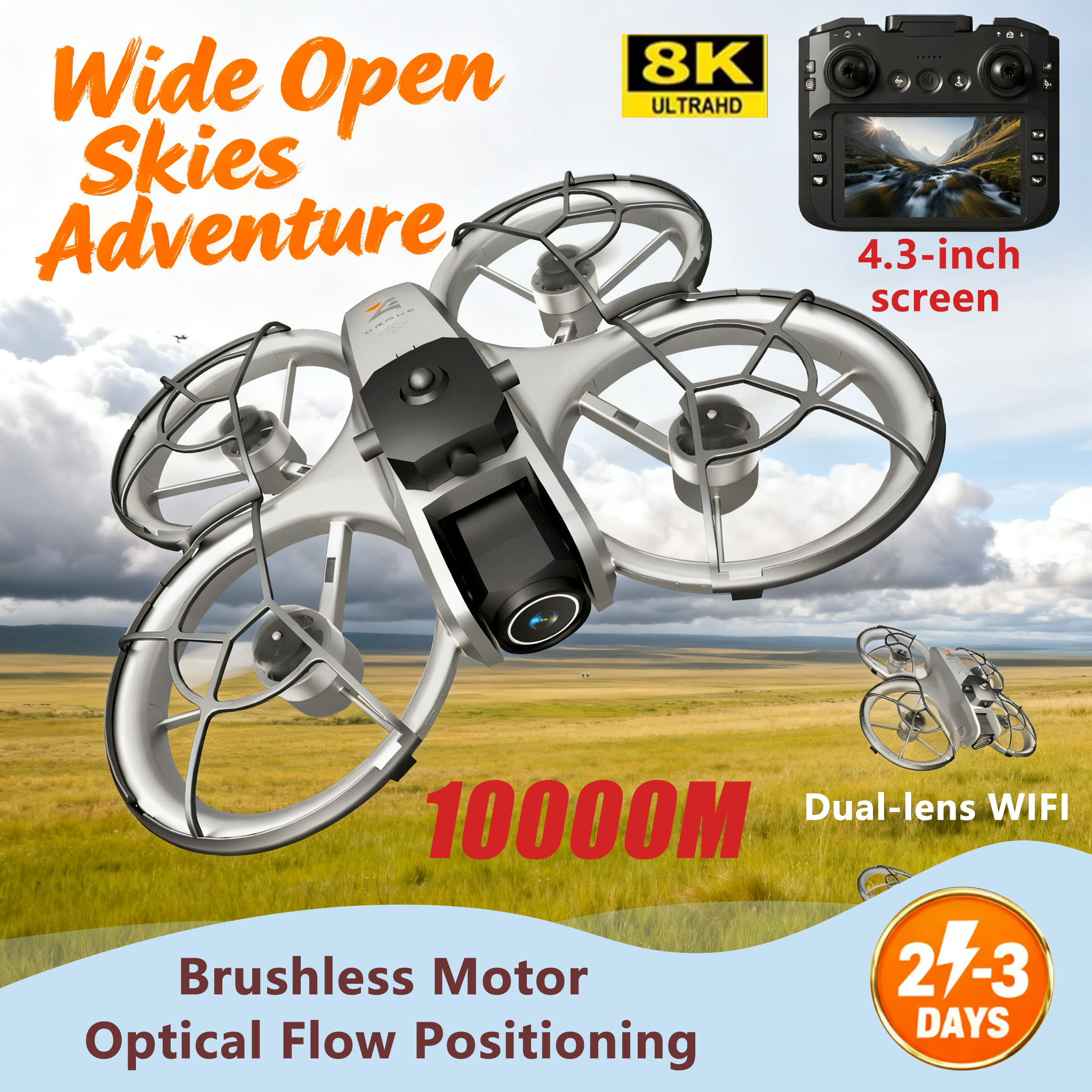 NEW Original Z4 Drone 8K WIFI  - مراجعة Drone Camera Vlog وسعره