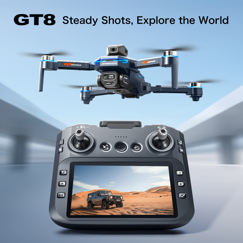 GT8 Obstacle Avoidance Aerial  - مراجعة Drone Camera Mount وسعره