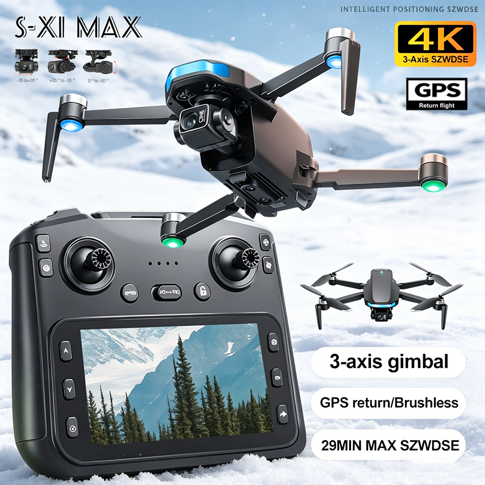 New S-X1 MAX Drone GPS 8K Prof - مراجعة Drone Camera Wide Angle وسعره