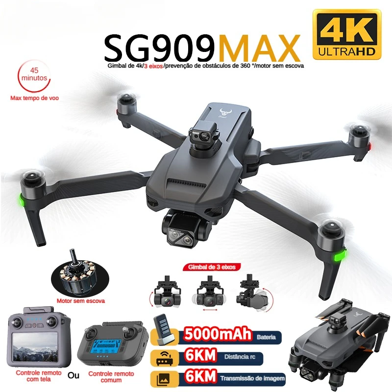 ZLL SG909 SG909MAX Professiona - مراجعة Drone Camera 4K وسعره